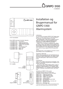 Brugsanvisning Gripo 5100 Alarmsystem
