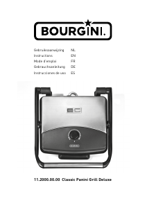 Manual de uso Bourgini 11.2000.00.00 Classic Deluxe Grill de contacto