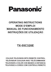 Manual de uso Panasonic TX-55C320E Televisor de LCD