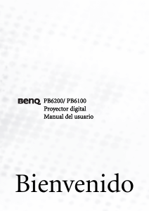 Manual de uso BenQ PB6100 Proyector