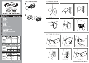 Manual BBB BLS-77 FrontLaser Luz bicicleta