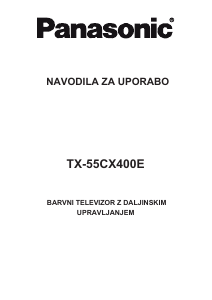 Priročnik Panasonic TX-55CX400E LCD-televizor
