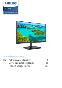 Használati útmutató Philips 245E1S LED-es monitor