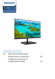 Handleiding Philips 245E1S LED monitor