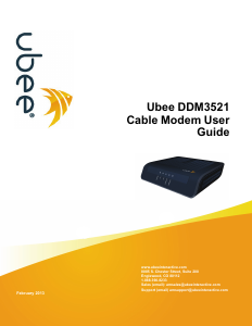 Handleiding Ubee DDM3521 Modem