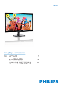 Manual Philips 246V5LHAB LED Monitor