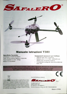 Manuale Safalero T380 Drone