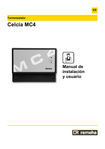 Manual de uso Remeha Celcia MC4 Termostato