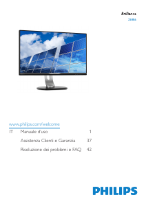 Manuale Philips 258B6QJEB Monitor LED