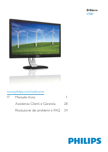 Manuale Philips 272B4QPJCG Monitor LED