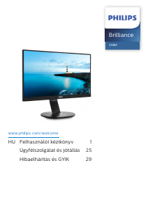 Használati útmutató Philips 272B7QPJEB LED-es monitor