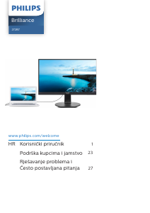 Priručnik Philips 272B7QUPBEB LED zaslon