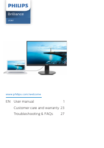 Manual Philips 272B7QUPBEB LED Monitor