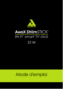 Mode d’emploi AwoX StriimSTICK ST-W Lecteur multimédia