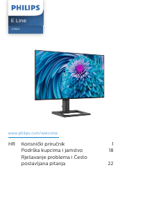 Priručnik Philips 272E2FA E Line LED zaslon