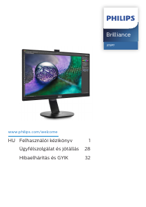 Használati útmutató Philips 272P7VPTKEB LED-es monitor