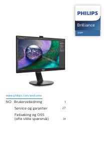 Bruksanvisning Philips 272P7VPTKEB LED-skjerm