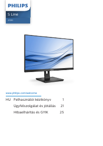 Használati útmutató Philips 272S1AE S Line LED-es monitor