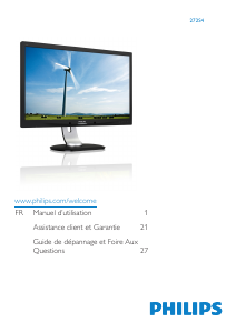 Mode d’emploi Philips 272S4LPJCB Moniteur LED