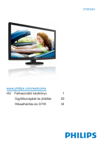 Használati útmutató Philips 273E3QHSB LED-es monitor