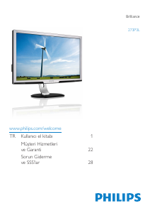 Kullanım kılavuzu Philips 273P3LPHES LED ekran