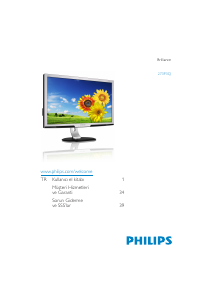 Kullanım kılavuzu Philips 273P3QPYEB LED ekran