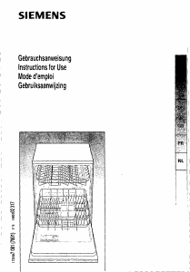 Handleiding Siemens SE64530 Vaatwasser