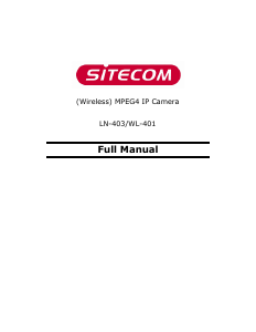 Manual Sitecom WL-401 IP Camera