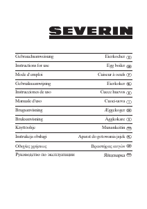 Руководство Severin EK 3060 Яйцеварка