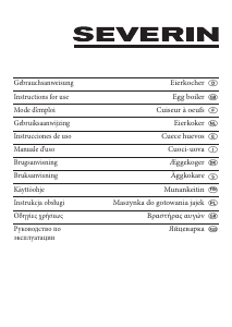 Manual de uso Severin EK 3114 Cocedor de huevos