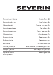 Manual de uso Severin EK 3117 Cocedor de huevos