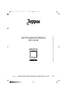 Manuale Zoppas PE110M Asciugatrice