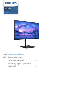 Bruksanvisning Philips 279C9 LED-skjerm