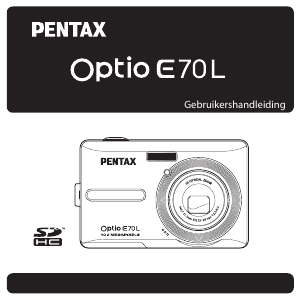 Handleiding Pentax Optio E70L Digitale camera