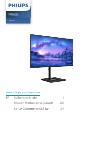 Kullanım kılavuzu Philips 279C9 LED ekran