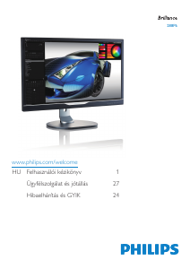 Használati útmutató Philips 288P6LJEB LED-es monitor