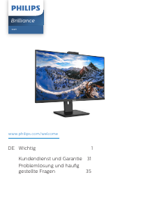 Bedienungsanleitung Philips 326P1H Brilliance LED monitor