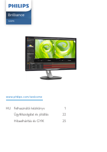 Használati útmutató Philips 328P6VJEB LED-es monitor
