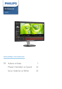 Kullanım kılavuzu Philips 328P6VJEB LED ekran