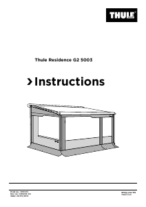 Manual Thule Residence G2 5003 Awning