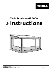 Manual de uso Thule Residence G2 8000 Avancé