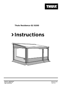 Bruksanvisning Thule Residence G2 9200 Markise