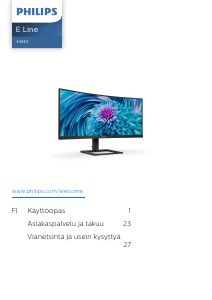 Käyttöohje Philips 346E2CUAE E Line LED-näyttö