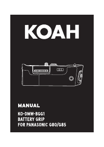 Manual Koah KO-DMW-BGG1 (Panasonic G80) Battery Grip