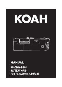 Handleiding Koah KO-DMW-BGG1 (Panasonic G85) Battery grip