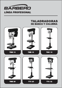 Manual de uso Barbero TTC 25 Taladro de columna