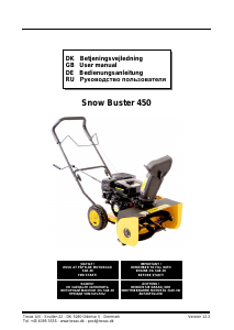 Руководство Texas Snow Buster 450 Снегоуборочная машина