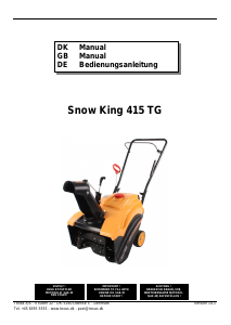 Bedienungsanleitung Texas Snow King 415 TG Schneefräse