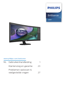 Handleiding Philips 349P7FUBEB LED monitor