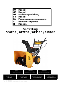 Bedienungsanleitung Texas Snow King 617 TGE Schneefräse